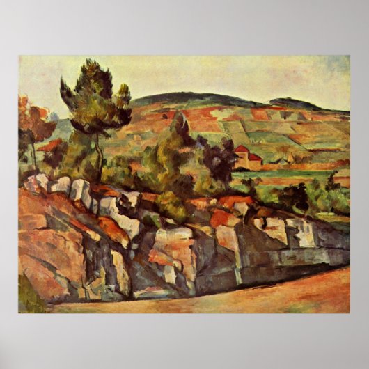 Cezanne - Bergen in Provence Poster (Voorkant)
