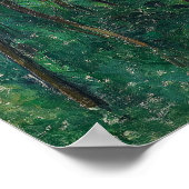 Cézanne - binnenland van een bos poster (Hoek)