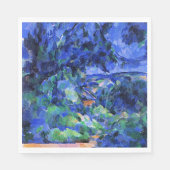 Cezanne - Blauw landschap Servet (Voorkant)