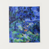 Cezanne, Blauwe Landschap kunstwerk, Wandkleed (Voorkant)