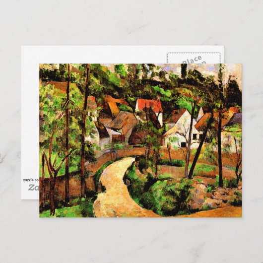 Cezanne - Bocht in de Weg Briefkaart (Voorkant / Achterkant)