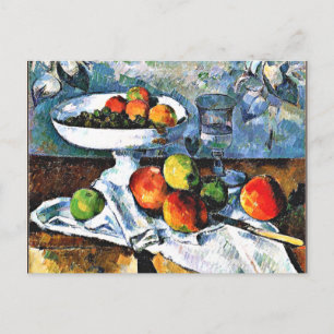 Cezanne - Compotier, Glas, Appels, Briefkaart