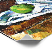 Cezanne - Compotier, Glass en Apple Poster (Hoek)
