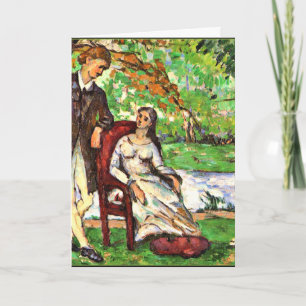 Cezanne - Couple in een tuin Kaart