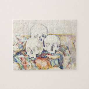 Cezanne De Drie Schedels Vintage Kunstposterprint Legpuzzel