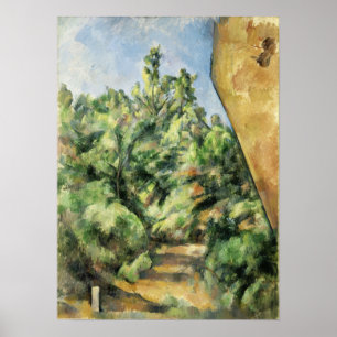 Cézanne - De Rode Rots Poster