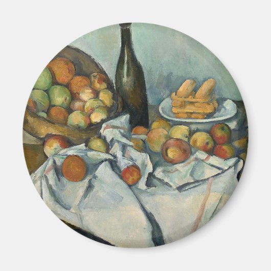 Cezanne Friut Apple Impressionist Painting Magneet (Voorkant)