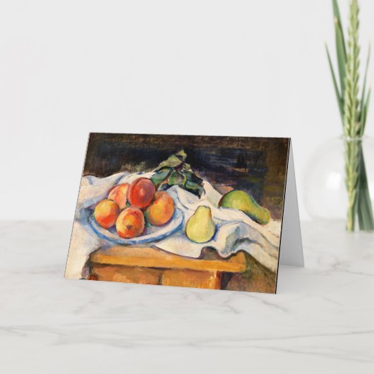 Cezanne - Fruit op een tafel Kaart (Voorkant)