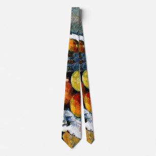 Cezanne - Fruitschaal, Glas, Appels Stropdas