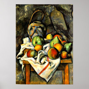Cezanne - Ginger Jar en Fruit Poster