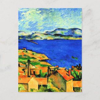 Cezanne - Golf van Marseille, populaire kunstwerke Briefkaart