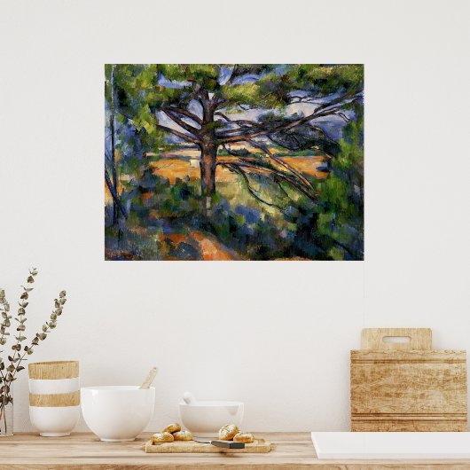 Cezanne - Grote Pijn en Rode Aarde Poster (Keuken)