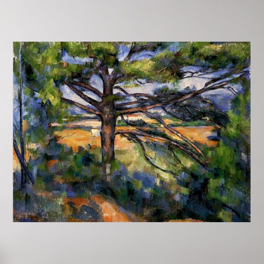 Cezanne - Grote Pijn en Rode Aarde Poster (Voorkant)