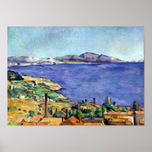 Cezanne Gulf van Marseille Seen uit L'Estaque Poster