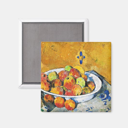 Cezanne - Het Bord appels Magneet (Voorkant / Achterkant)