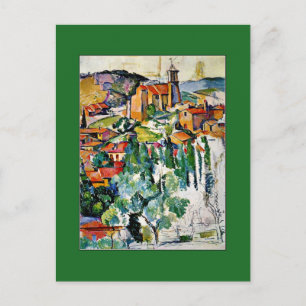 Cezanne - Het dorp Gardanne Briefkaart