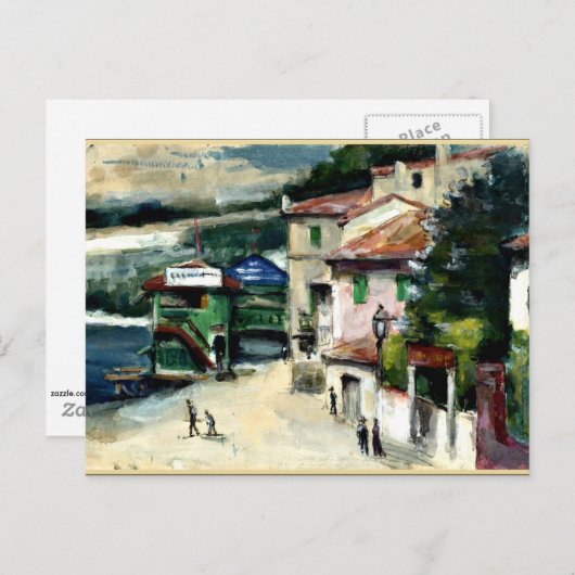 Cezanne - Het restaurant Mistral in l'Estaque Briefkaart (Voorkant / Achterkant)