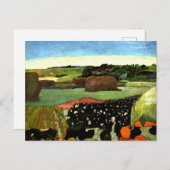 Cezanne - Hooibergen in Bretagne Briefkaart (Voorkant / Achterkant)