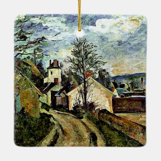 Cezanne - Huis van Dr. Gachet in Auvers, Keramisch Ornament (Achterkant)