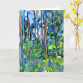 Cezanne - in Bos -1898 Kaart (Gele Bloem)