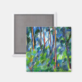 Cezanne - In de Bossen, beroemd schilderij Magneet (Voorkant / Achterkant)