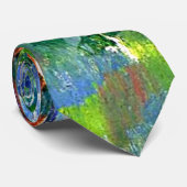 Cezanne - In de bossen, beroemd schilderij Stropdas (Opgerold)