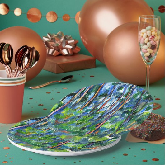 Cezanne - In de Bossen Papieren Bordje (Multi)