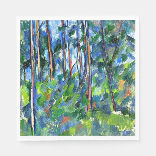 Cezanne - In de Bossen Servet (Voorkant)