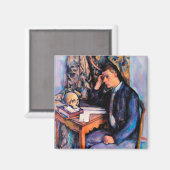Cezanne - Jong Man en schedel Magneet (Voorkant / Achterkant)