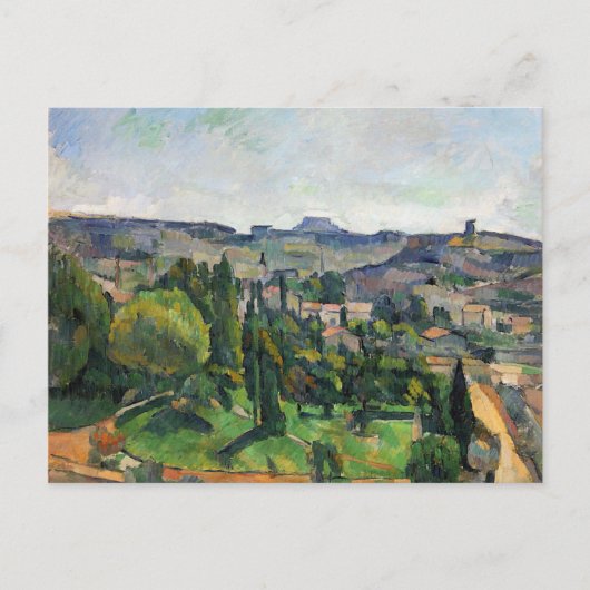 Cezanne - Landschap met Road en Bell Tower Briefkaart (Voorkant)