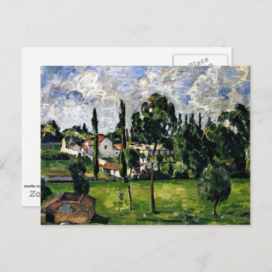 Cezanne - Landschap met waterlijn Briefkaart (Voorkant / Achterkant)