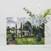Cezanne - Landschap met waterlijn Kaart (Staand voorkant)
