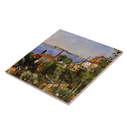 Cezanne - Landschap, Studeren na Natuur Tegeltje (Zijkant)