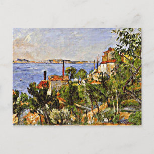Cezanne - Landschap, studie naar de natuur, 1876 Briefkaart