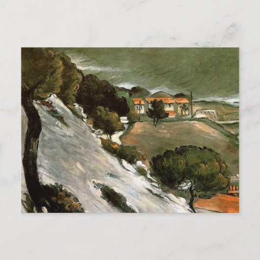 Cezanne - L'Estaque Smeltende Sneeuw Briefkaart (Voorkant)
