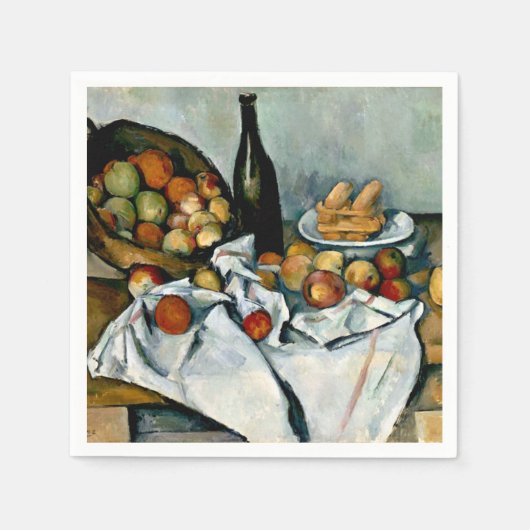 Cezanne - mandje appels servet (Voorkant)
