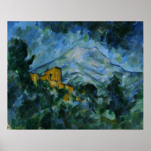 Cézanne - Mont Sainte-Victoire en Chateau Noir Poster