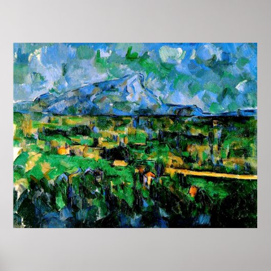 Cezanne - Mont Sainte Victoire Poster (Voorkant)