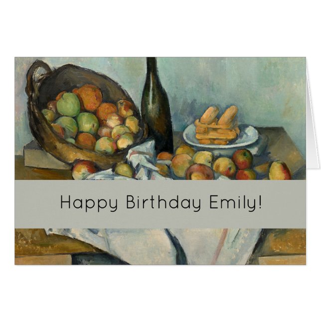 Cezanne Panier Pommes Impressionnisme Art (Devant horizontal)