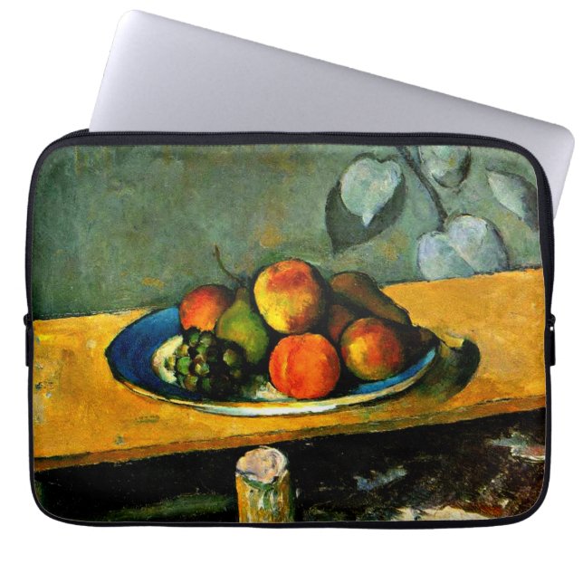 Cezanne - Perziken, peren en druiven Laptop Sleeve (Voorkant)