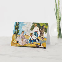 Cezanne - Picknick op een rivieroever