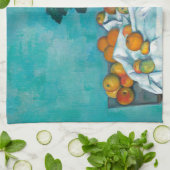 Cezanne Post Impressionisme neemt nog steeds bloem Theedoek (Gevouwen)