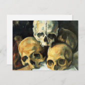 Cezanne Pyramid van het Briefkaart van Skulls (Voorkant / Achterkant)