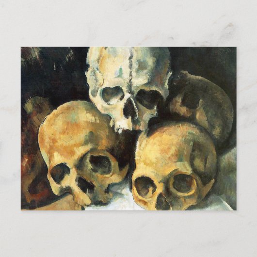 Cezanne Pyramid van het Briefkaart van Skulls (Voorkant)