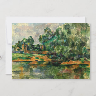 Cezanne - Rivieroever, beroemd schilderij, Kaart
