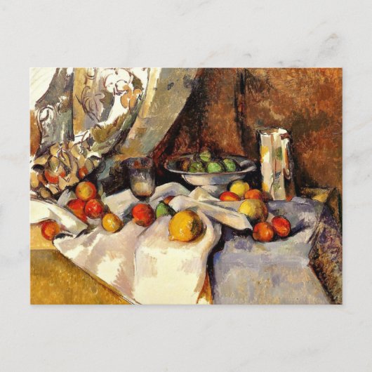 Cezanne - stille bioscopen, flesjes, beker en frui briefkaart (Voorkant)