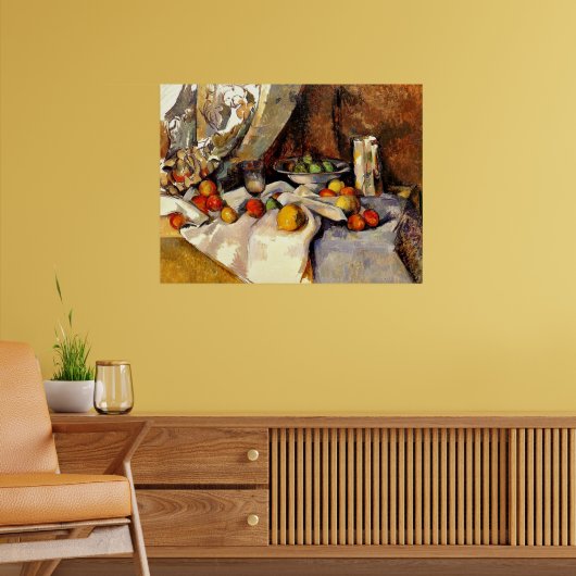 Cezanne - stille bioscopen, flesjes, beker en frui poster (Woonkamer 2)