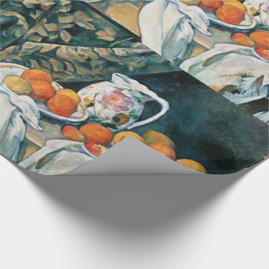 Cezanne stille-levensgordijn, bloemrijke pitcher, cadeaupapier (Hoek)