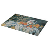 Cezanne stille-levensgordijn, bloemrijke pitcher, snijplank (Hoek)