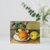 Cezanne - Stilleven met appels en peren Briefkaart (Staand voorkant)